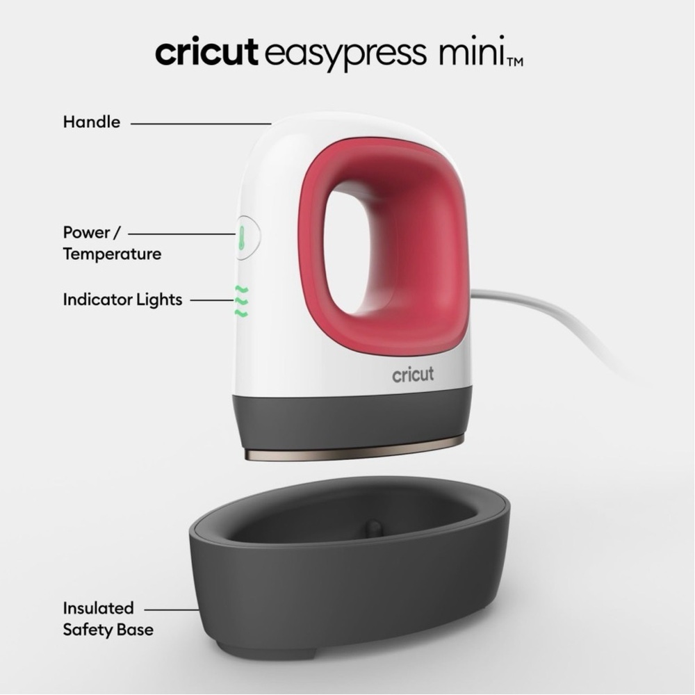 NEW!! Cricut EasyPress Mini Heat Press Machine- Raspberry (NWT) - Picture 3 of 4